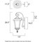 Maxim Odessa 1-Light 11.5" Wide Espresso Outdoor Wall Sconce 3015LTES